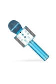 Pazariz Şarj Edilebilir Telefon Ve Usb Bağlantılı Karaoke Mikrofon (mavi) - 1