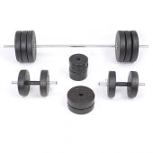 Uzunay Black 105 KG Dambıl Halter Ağırlık Seti - 2