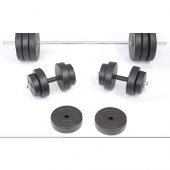 Uzunay Black 105 KG Dambıl Halter Ağırlık Seti - 3