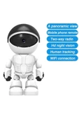 Pazariz 1080p Robot Görünümlü Bebek Bakıcı Wifi Ip Güvenlik Kamerası Kablosuz Gece Görüşlü - 2