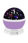 Pazariz Star Master Dönen Yıldızlı Gökyüzü Projeksiyon Gece Lambası Mor thumbnail 1