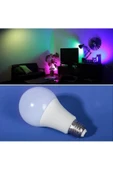 Pazariz 9w Uzaktan Kumandalı 15 Farklı Renk Seçenekli Led Ampul thumbnail 1
