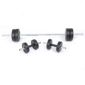 Uzunay Black 35 KG Dambıl Halter Ağırlık Seti - 2