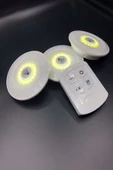 Pazariz Uzaktan Kumandalı Yapışkanlı 3’lü Led Spot Lamba thumbnail 3