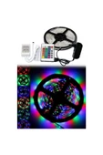 Pazariz Rgb Şerit Led Dış Mekan 5 Metre Kumandalı Hazır Set 16 Renk thumbnail 1