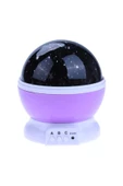 Pazariz Star Master Dönen Yıldızlı Gökyüzü Projeksiyon Gece Lambası Mor thumbnail 2