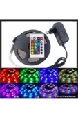 Pazariz 5 Metre Rgb Şerit Led 16 Renkli Iç Dış Mekan Kumandalı thumbnail 1
