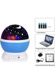 Pazariz Plus Dönen Ay Yıldız Ve Gezegenler Yansıtmalı Projeksiyon Gece Lambası Star Master thumbnail 2