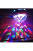 Pazariz 360 Derece Dönen Disko Tarzı Renkli Dekoratif Disco Lamba thumbnail 3