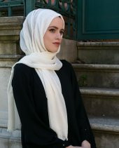 Hediyelik Pamuklu Şal Krem, Kokulu Tesbih Turkuaz, Mini Kuran-ı Kerimli Set - 2