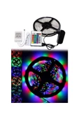 Pazariz 5 Metre Rgb Şerit Led Seti-İç ve Dış Mekan Silikonlu-Tak Çalıştır thumbnail 2