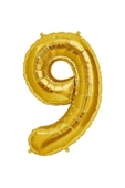 Pazariz O Balon 9 Rakamı Altın Renk - 1
