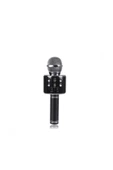 Pazariz Karaoke Mikrofon Dahili Hoparlörlü Usb Flash Destekli Ws-858 Siyah - 1