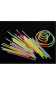 Pazariz 10 Adet Glow Stick Bracelet Fosforlu Kırılan Çubuk Bileklik- thumbnail 1