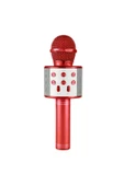 Pazariz Pazarız Ws 858 Karaoke Mikrofon Kırmızı Bluetooth Hoparlör + Şarj Kablo - 1