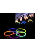 Pazariz 10 Adet Glow Stick Bracelet Fosforlu Kırılan Çubuk Bileklik- thumbnail 2