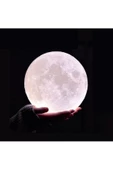 Pazariz 3d Ay Beyaz Gece Lambası Dekoratif Küre Led 7 Cm Çap thumbnail 1
