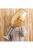 Pazariz Kadeh Şekilli Cheers Yazılı O Balon 37x92 cm - 1