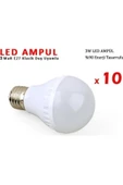 Pazariz 3w Enerji Tasarruflu Led Ampul ( 10 Adet ) thumbnail 1