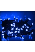Pazariz 10mt Mavi 100 Led Fişli Noel Parti Yılbaşı Ağaç Dekoratif Aydınlatma Lambası Animasyonlu Süsleme - 1