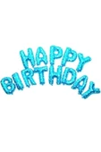 Pazariz Metalik Balon Folyo Balon Set Happy Birthday Balon Yazısı thumbnail 2