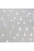 Pazariz 10mt Beyaz 100 Led Fişli Noel Parti Yılbaşı Ağaç Dekoratif Aydınlatma Lambası Animasyonlu Süsleme thumbnail 1