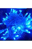 Pazariz 10mt Mavi 100 Led Fişli Noel Parti Yılbaşı Ağaç Dekoratif Aydınlatma Lambası Animasyonlu Süsleme thumbnail 1