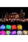 Pazariz 10mt Rgb 100 Led Fişli Noel Parti Yılbaşı Ağaç Dekoratif Aydınlatma Lambası Animasyonlu Süsleme thumbnail 3