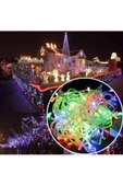 Pazariz 10mt Rgb 100 Led Fişli Noel Parti Yılbaşı Ağaç Dekoratif Aydınlatma Lambası Animasyonlu Süsleme - 1