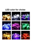 Pazariz 10mt Rgb 100 Led Fişli Noel Parti Yılbaşı Ağaç Dekoratif Aydınlatma Lambası Animasyonlu Süsleme - 2