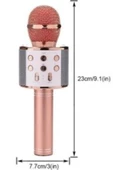 Pazariz Şarj Edilebilir Telefon Ve Usb Bağlantılı Şarkı Karaoke Mikrofon thumbnail 2