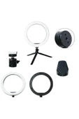 Pazariz 8inç 20cm   Selfie Stüdyo Video Fotoğraf Ring Light Tripod Led Halka Işık - 1