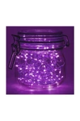 Pazariz 10 Metre Peri Led Çok Amaçlı Yılbaşı Parti Dekoratif Aydınlatma - Mor thumbnail 3