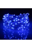Pazariz 10 Metre Peri Led Çok Amaçlı Yılbaşı Parti Dekoratif Aydınlatma - Mavi thumbnail 2