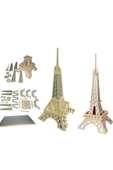 Pazariz Pazarız 3d Ahşap Puzzle Yapboz Maket Eiffel Kulesi Boyanabilir - 1