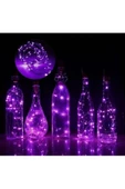 Pazariz 10 Metre Peri Led Çok Amaçlı Yılbaşı Parti Dekoratif Aydınlatma - Mor thumbnail 1