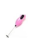 Pazariz Pilli Mini Mixer Kahve Süt Köpürtücü Karıştırıcı Cappucino Mixer Pembe - 2