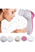 Pazariz 5 In 1 Pilli Yüz Temizleme,masaj Ve Peeling Fırça Seti Sünger Set thumbnail 1