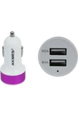 Pazariz Çift Usb Girişli 2.1 Amp Araç Çakmak Soketi - 1