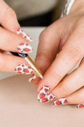 Çilek -2 Tırnak Dövmesi,Tırnak Tattoo,Nail Art ,Tırnak Sticker - 1