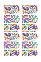 Crazy Tırnak Dövmesi,Tırnak Tattoo,Nail Art ,Tırnak Sticker - 2