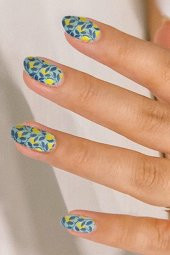 Limon Tırnak Dövmesi,Tırnak Tattoo,Nail Art ,Tırnak Sticker - 1