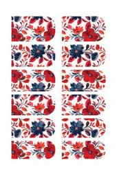 Çiçek Tırnak Dövmesi,Tırnak Tattoo,Nail Art ,Tırnak Sticker - 2