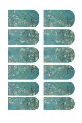 Badem Çiçekleri Tırnak Dövmesi,Tırnak Tattoo,Nail Art ,Tırnak Sticker thumbnail 2