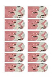 Pembe Kuğu Tırnak Dövmesi,Tırnak Tattoo,Nail Art ,Tırnak Sticker - 2
