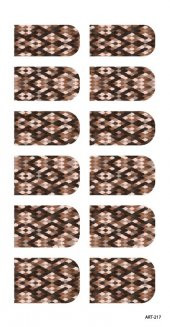Yılan Derisi Tırnak Dövmesi,Tırnak Tattoo,Nail Art ,Tırnak Sticker - 2