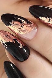 Rose Gold Renk Transfer Tırnak Dövmesi, Tırnak Sticker, Nail Tattoo, Nail Art - 1