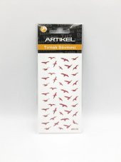 Kuşlar Metalik Tırnak Sticker, Nail Sticker, Nail Art thumbnail 3