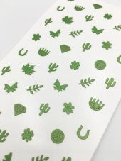 Şekil Metalik Tırnak Sticker, Nail Sticker, Nail Art thumbnail 2