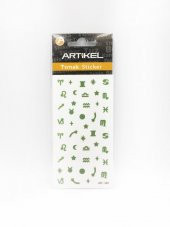 Burçlar Metalik Tırnak Sticker, Nail Sticker, Nail Art thumbnail 3